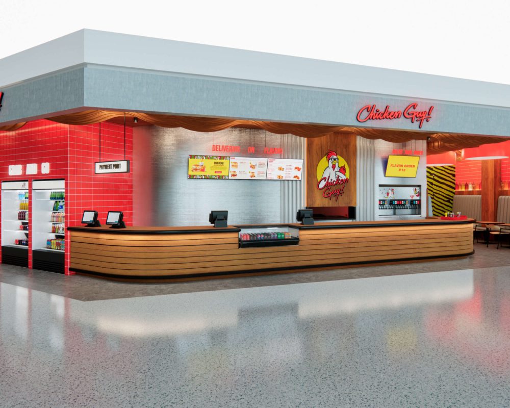 LOCAL CHICKEN GUY BLANCO - AEROPUERTO ORLANDO - MDV ARQUITECTURA copia